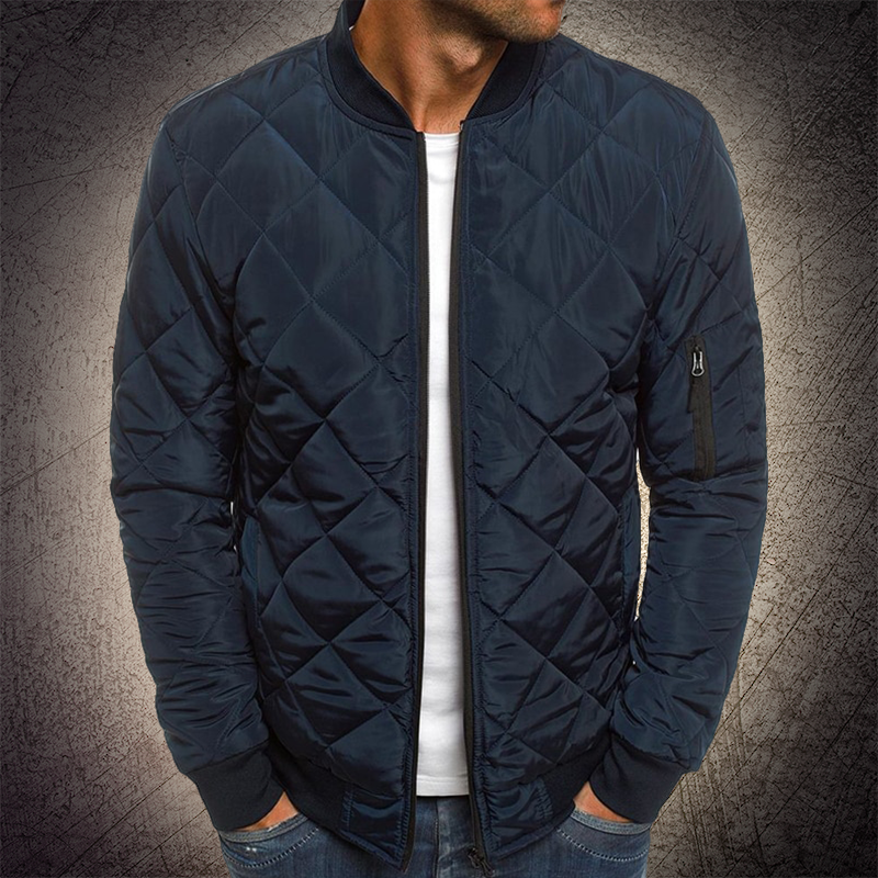 Herren Bomberjacke Diamant Stepp Effekt