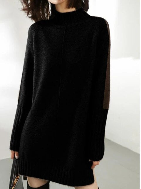 Stylisher Mittellanger Pullover Damen