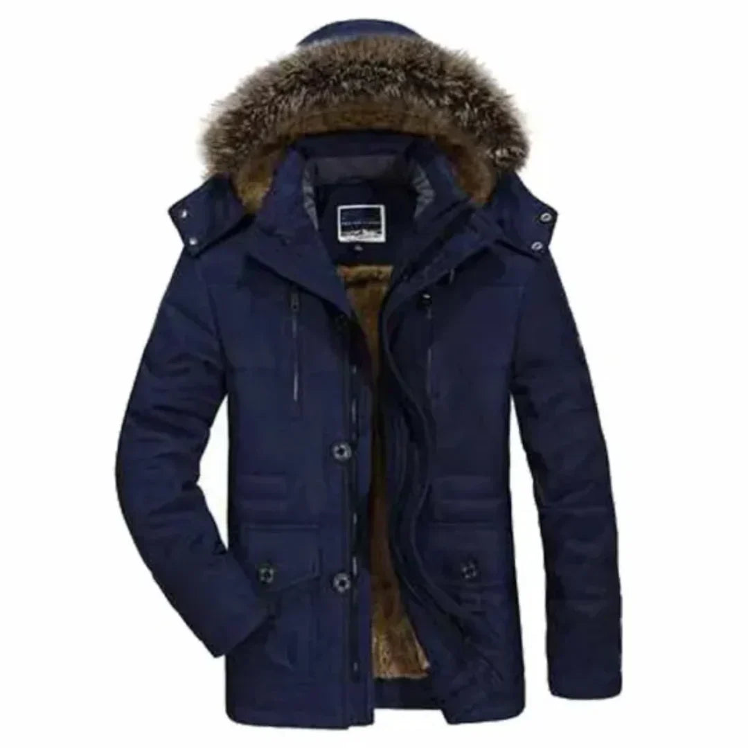 Herren Winterjacke Wetterfest Kapuze Isoliert