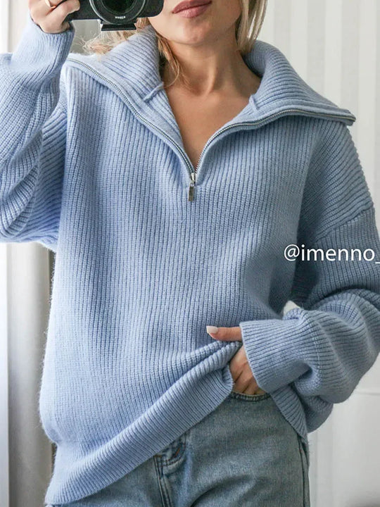 Weicher Rollkragenpullover Damen Wärmeverschluss