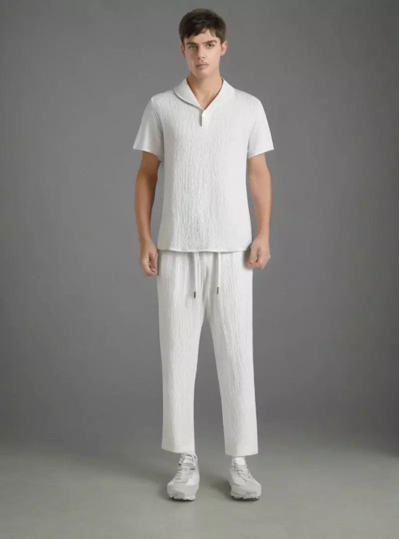 Sommer Set Kurzarmhemd und Hose für Männer