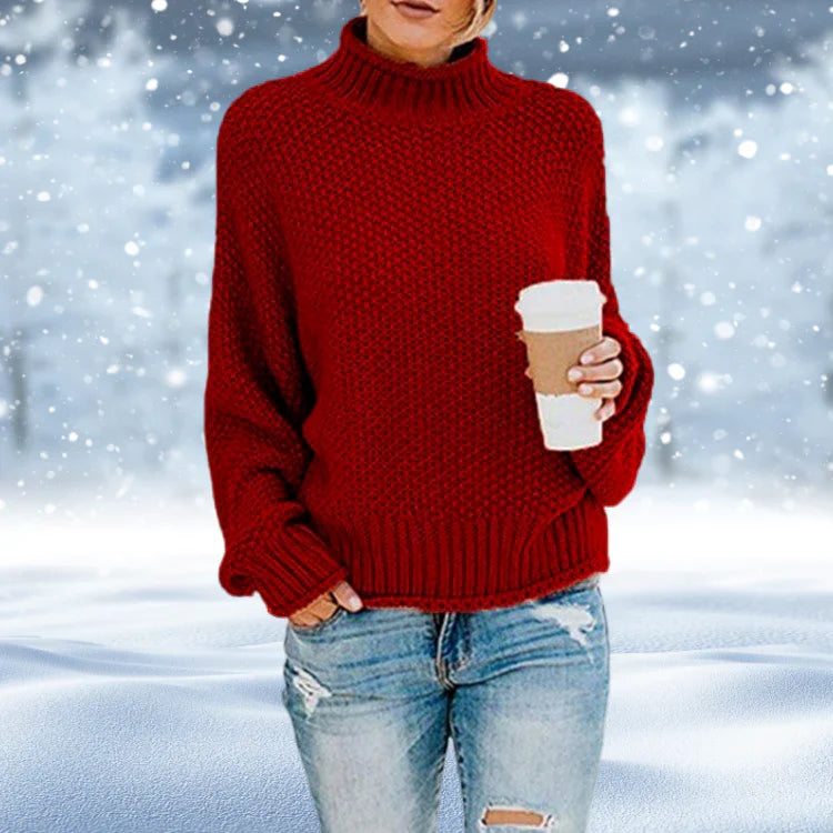 Dicke Rollkragen Sweater Damen Großgrößen