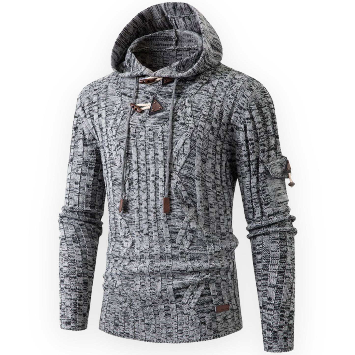 Stylischer Fleece Hoodie Herren Warm