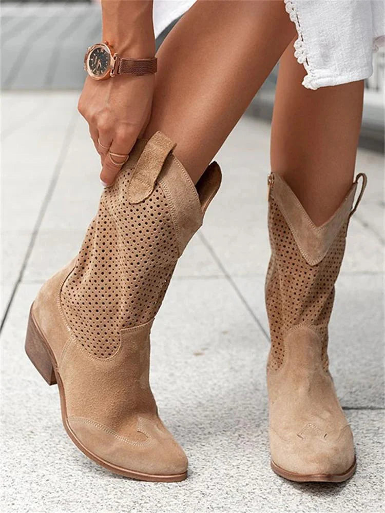 Stilvolle Niedrigschnittstiefel Damen Schuhe Bequem
