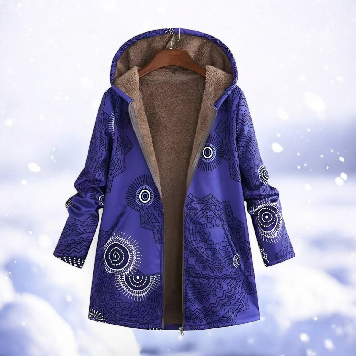 Winterparka Damen Rot Warm