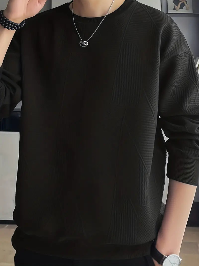 Herren Pullover Rundhals Modern Casual - IdealeKleiden