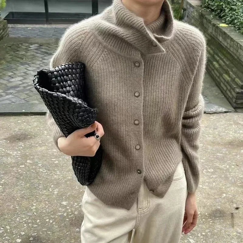 Damenschal-Pullover Rollkragen Style