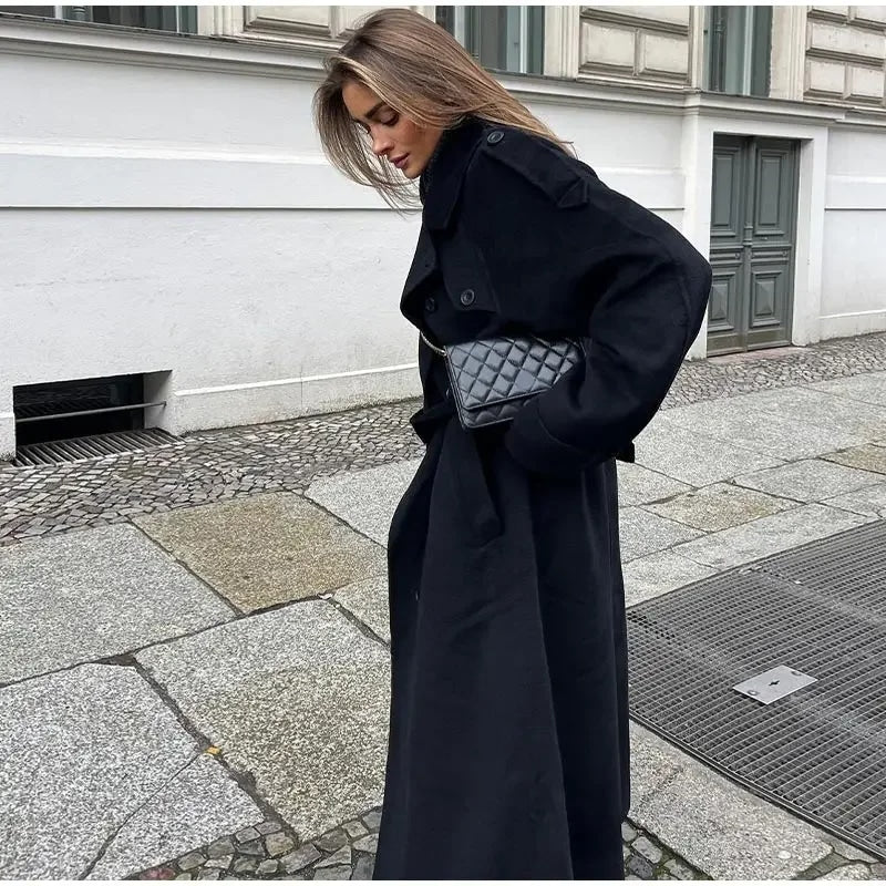 Stylischer Damen Trenchcoat Doppelknöpfer - IdealeKleiden