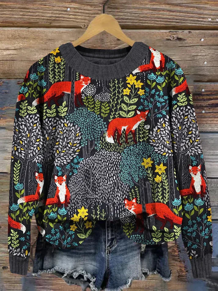 Herbstliche Pullover Weinlese Look