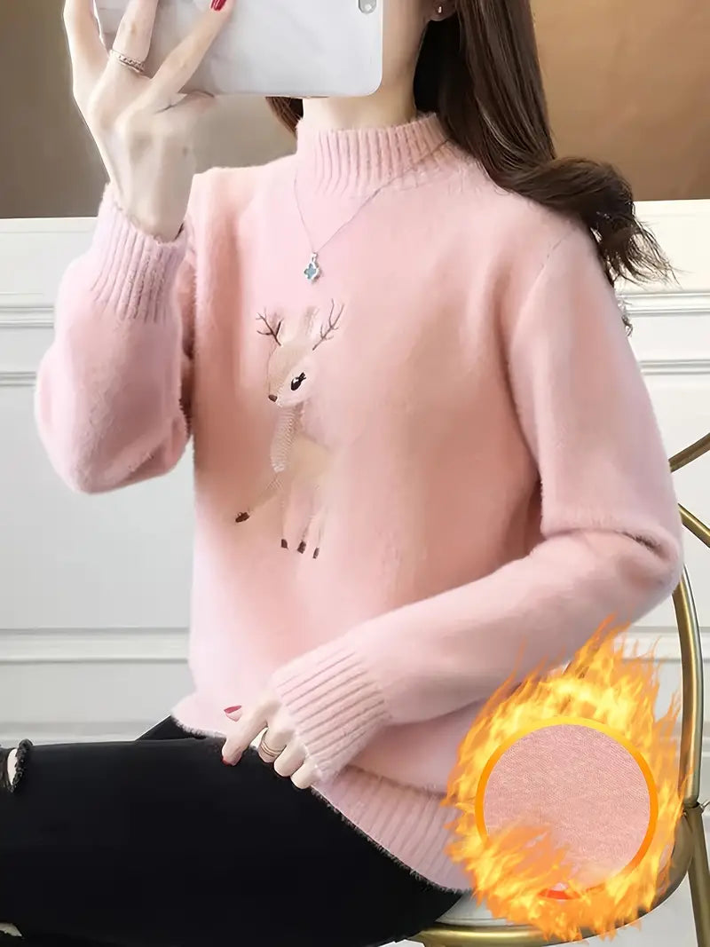 Weicher Rollkragen Pullover aus Baumwolle