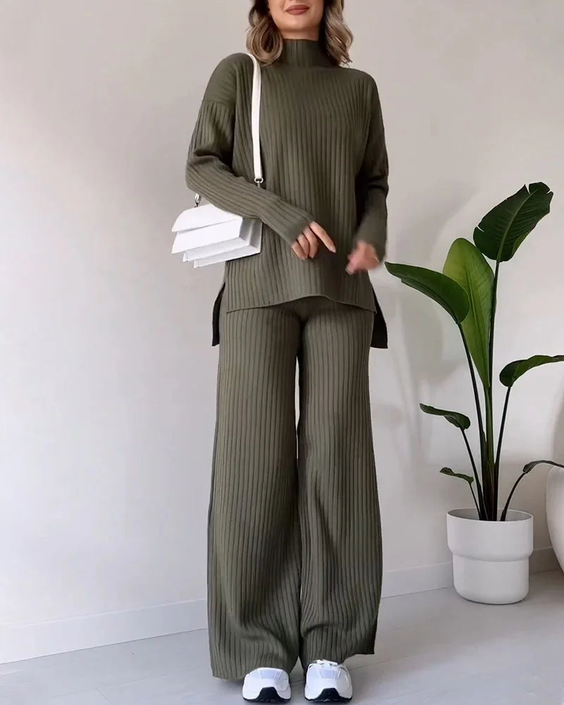Stylisches Damen-Zweiteiler-Set Elegant Kurz