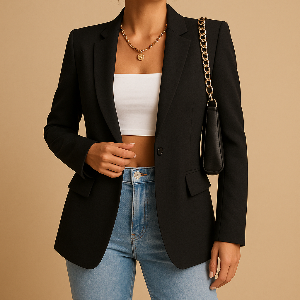 Damen Blazerjacke Slim Fit