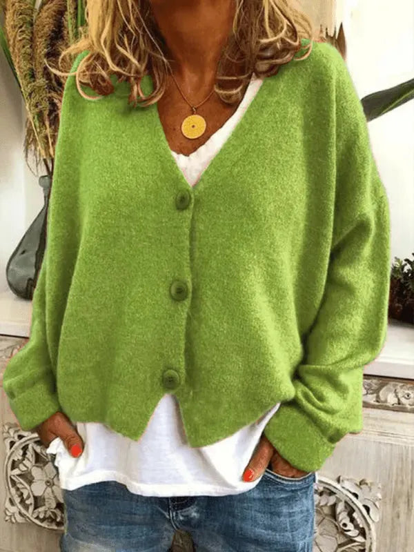 Bequeme Damen Strickjacke Pullover