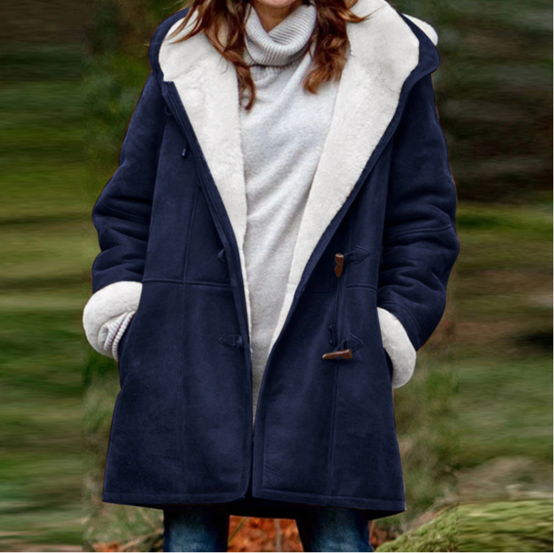 Weiche Winterjacke Damen Hoodie