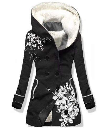 Stylischer Wintermantel Damen Bequem Warm