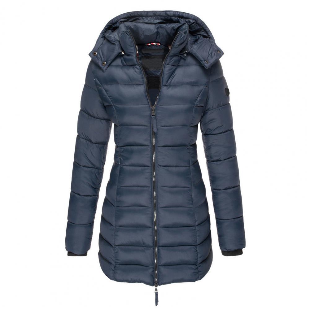 Damen Winterjacke Slimfit Kapuze Wärme & Stil
