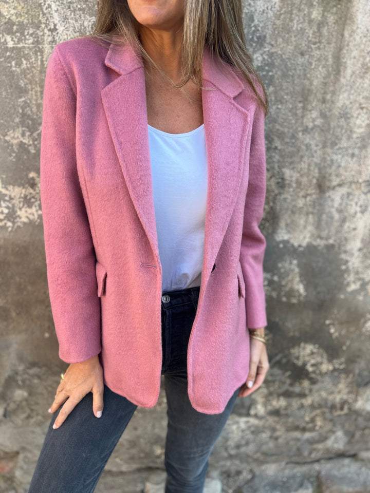Elegante Damenjacke mit Struktur-Print