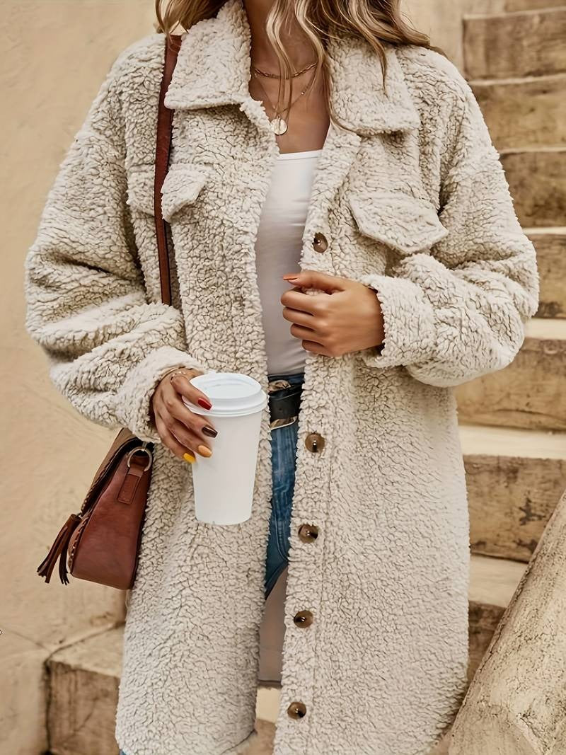 Teddyjacke Oversized Weich Sherpa - IdealeKleiden