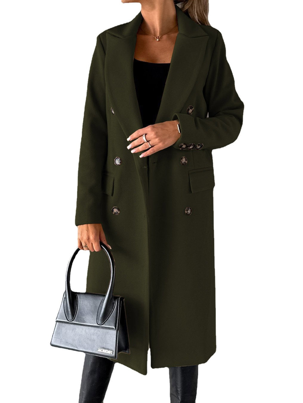 Eleganter Trenchcoat Damen Klassisch Knie-lang