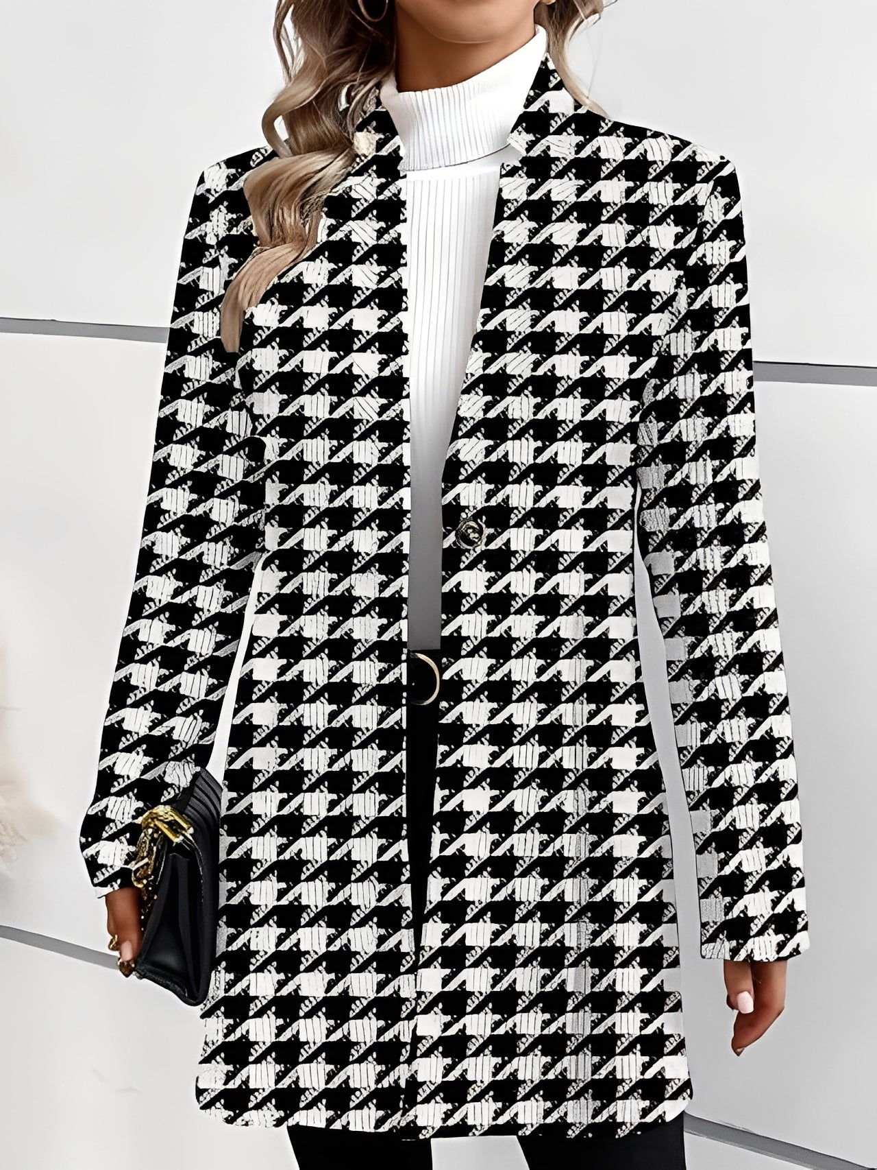 Eleganter Frauen Blazer Lang Formal