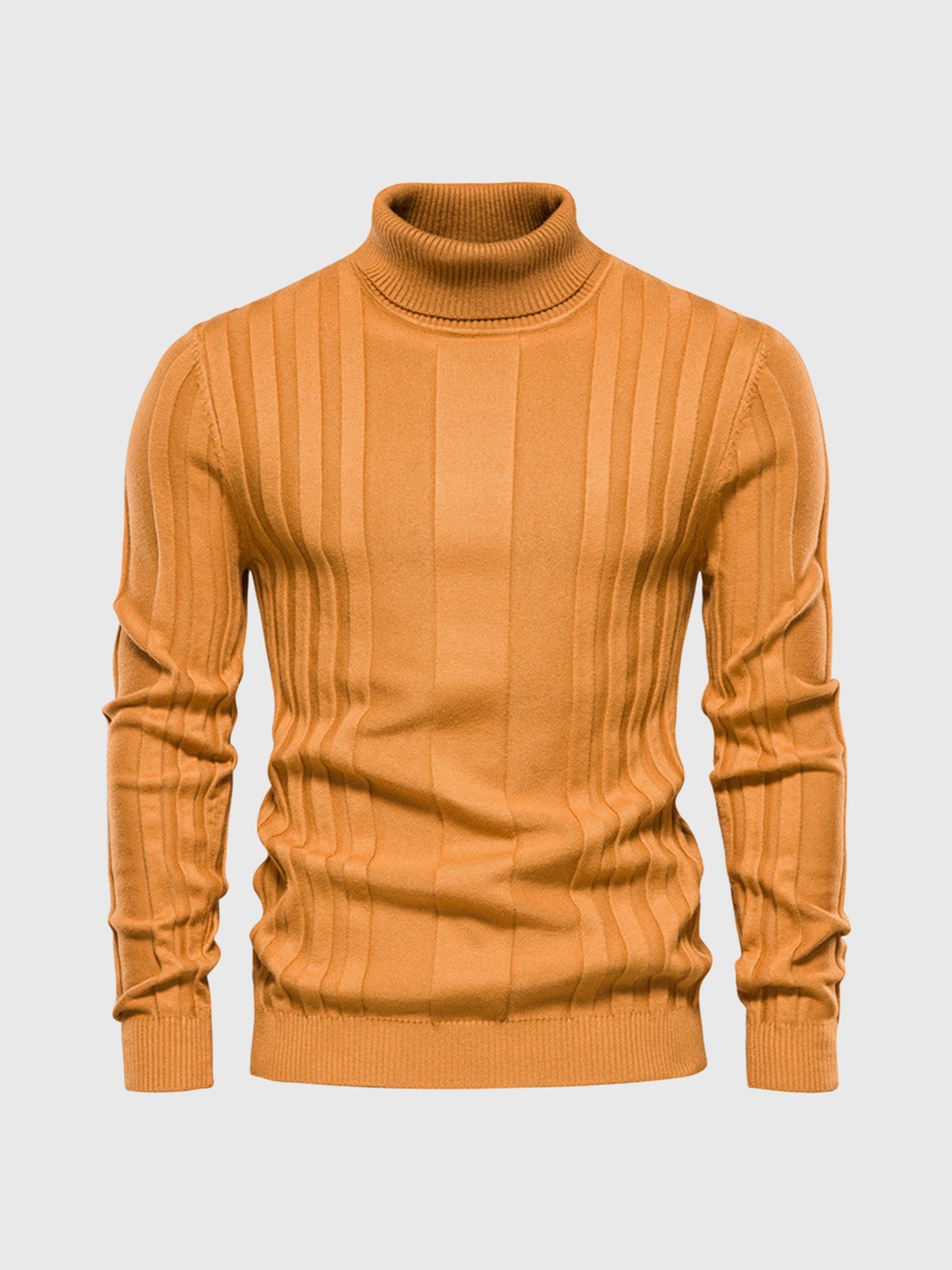 Gestreifter Rollkragen Pullover Herren