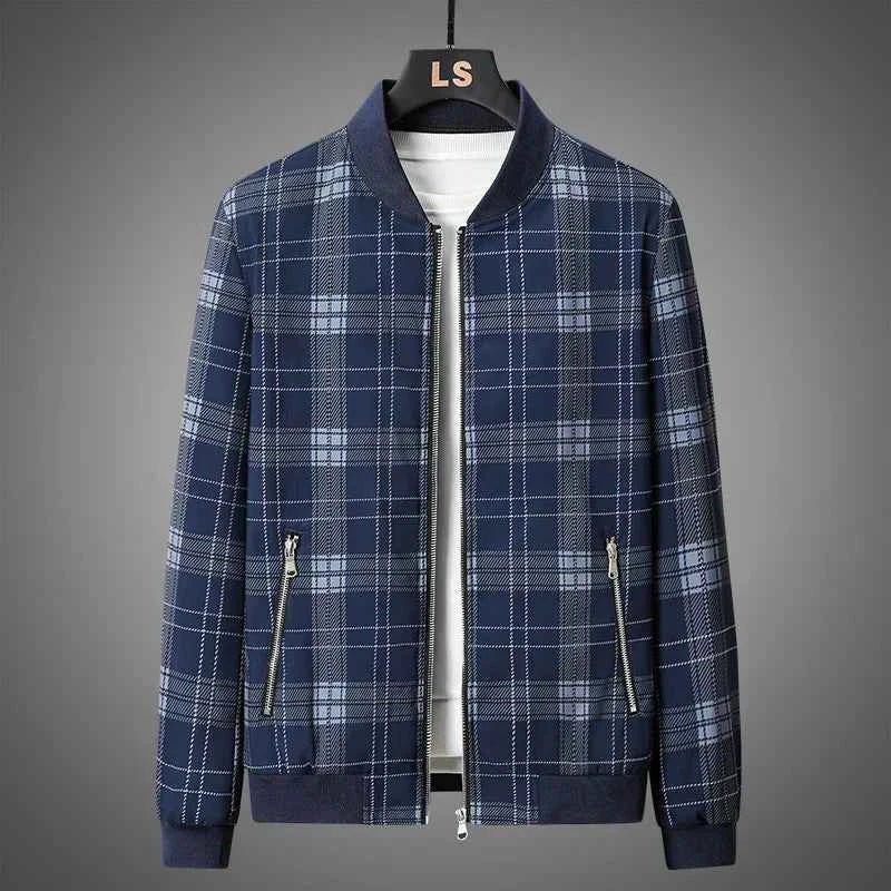Elegante Herren Bomberjacke Leder