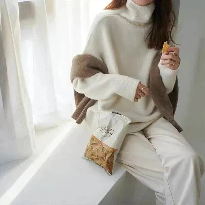Stylische Rollkragenpullover Damen