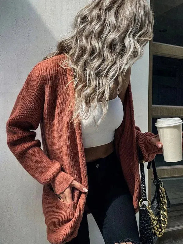 Damen Strickjacke Weich und Warm