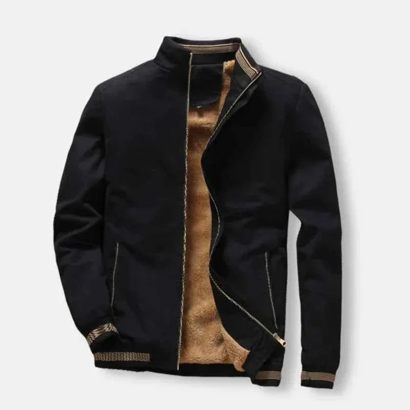 Herren Bomberjacke Stylish Leder