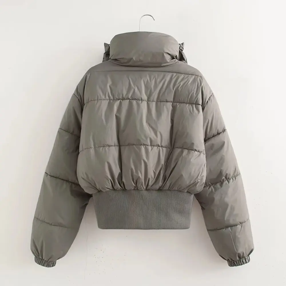 Kurze Pufferjacke Damen Warm - IdealeKleiden