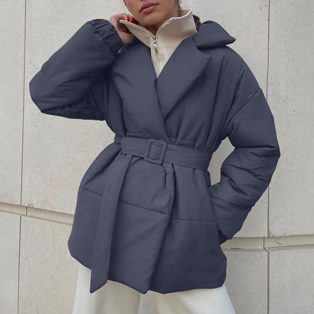 Warme Winterjacke Damen Baumwolle