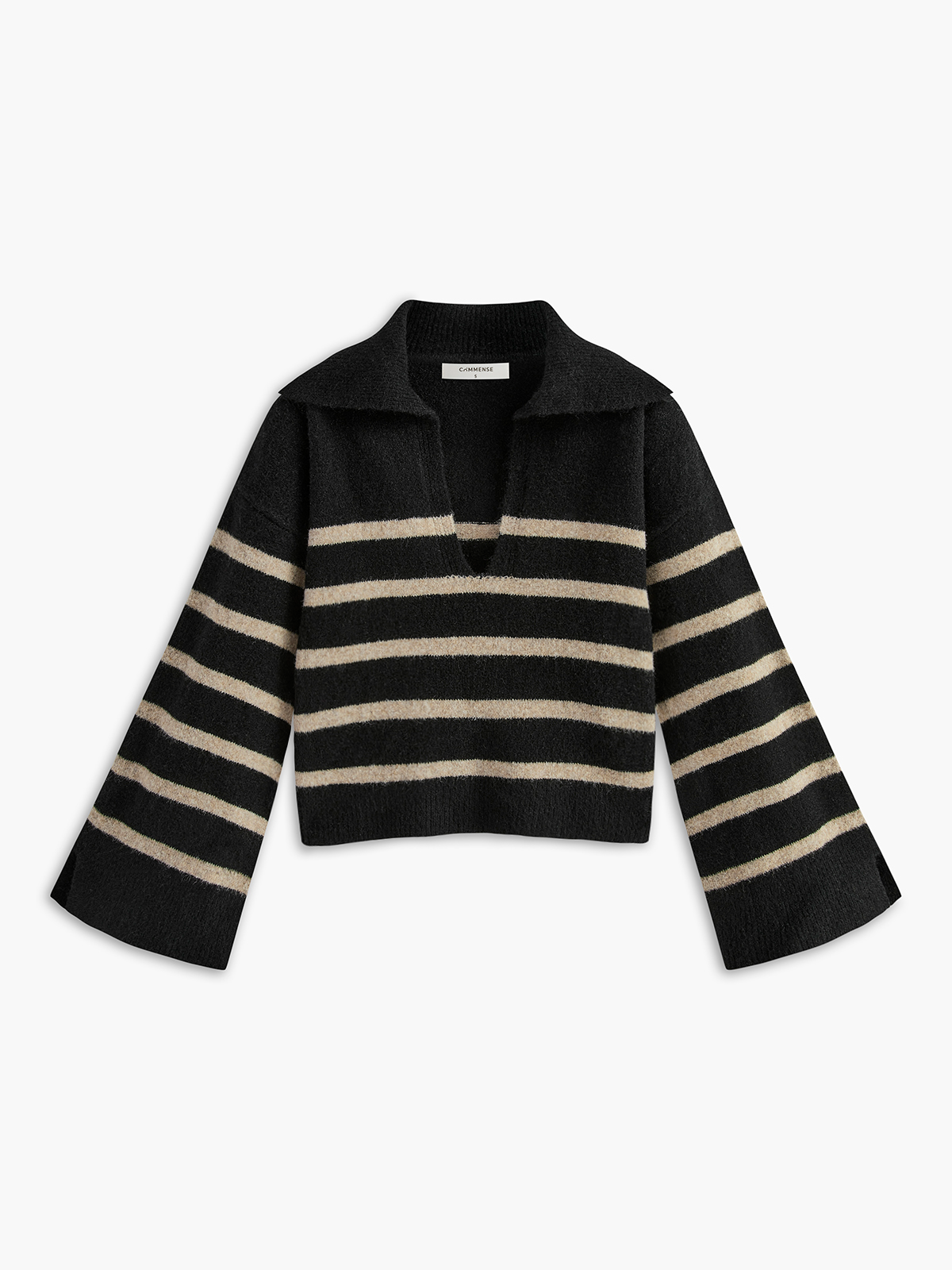 Große Damenpullover Streifen Oversized