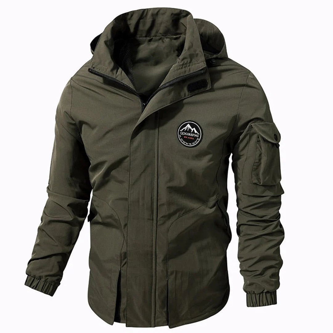 Herren Winterparka Elegant Schwarz