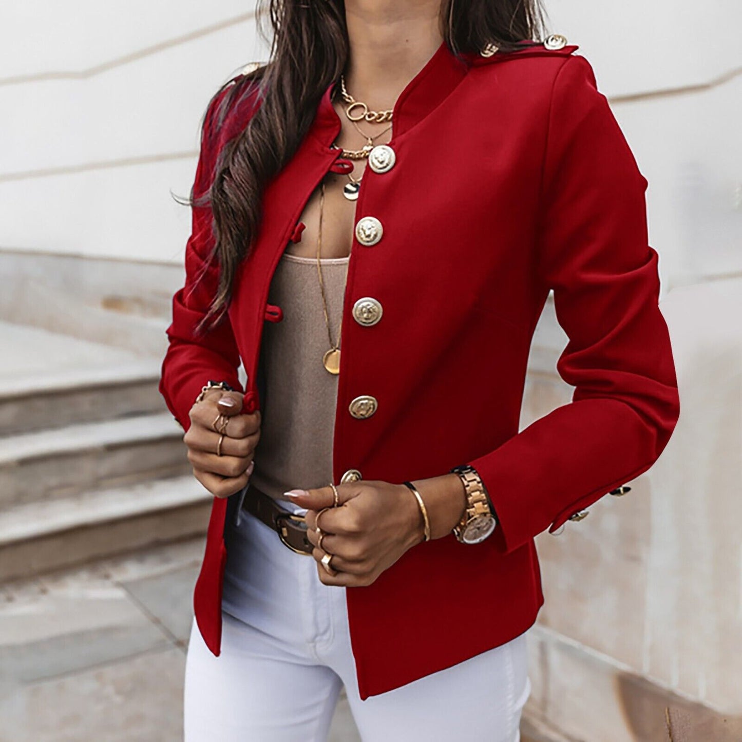 Eleganter Blazer Damen Modern Schnitt