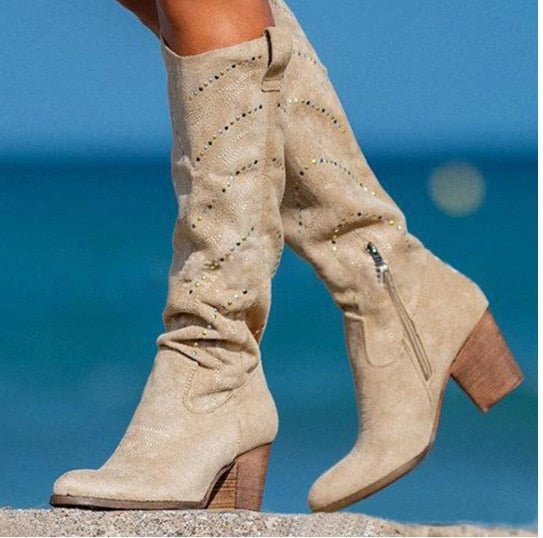 Elegante Damenstiefel Kniehoch Schick