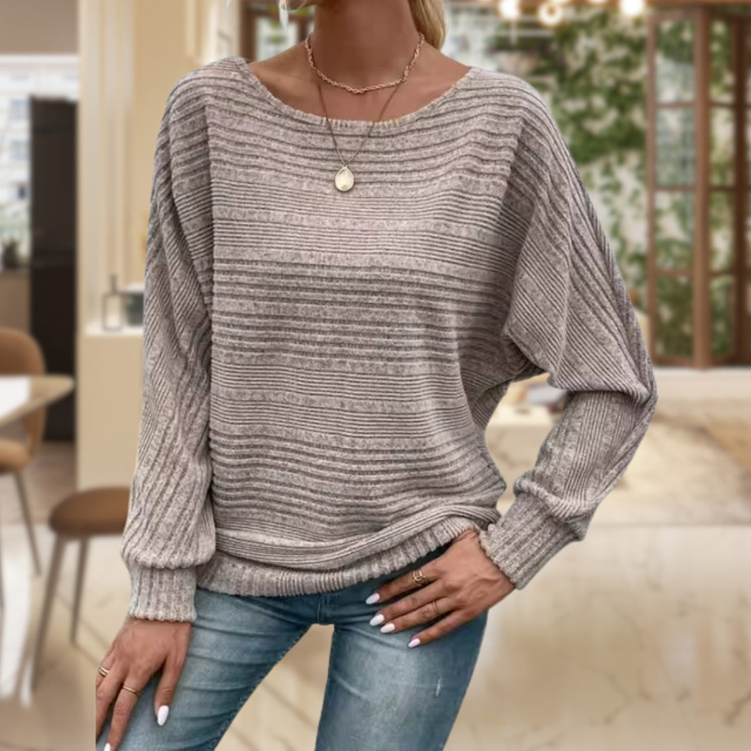 Modische Damenpullover mit Weichem Fell