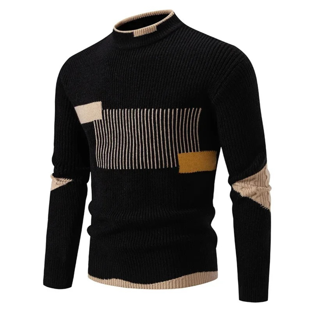 Stilvolle Herren Pullover Geometrische Muster