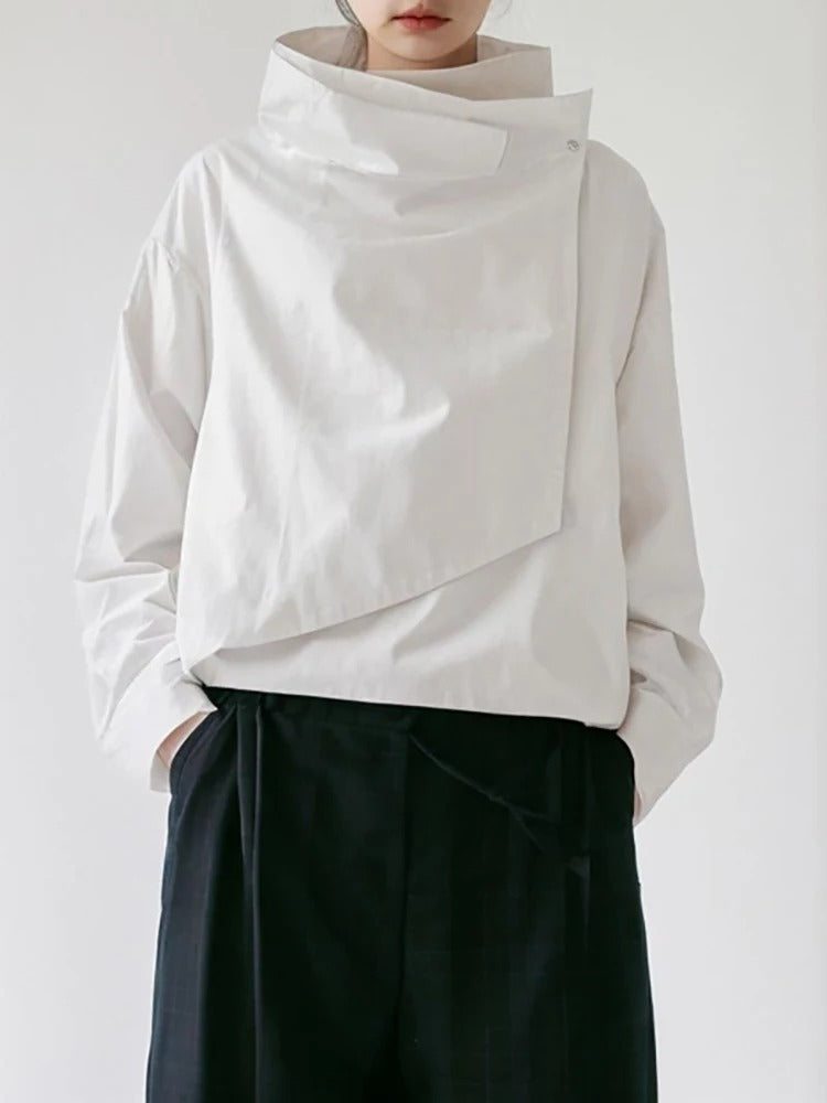 Stylische Damenjacke Lange Stehkragen Freizeit