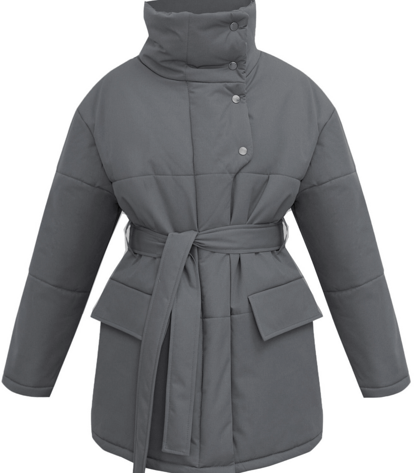 Klassische Bürojacke Mit Gürtel Damen