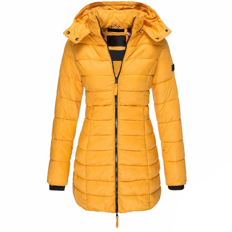 Winterparka Damen Daunen Mantel Kapuze