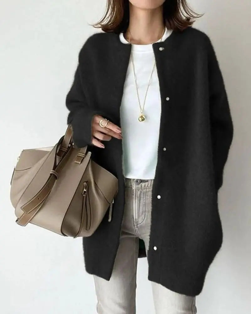 Weiche Damen Cardigan Wolle Mohair Qualität