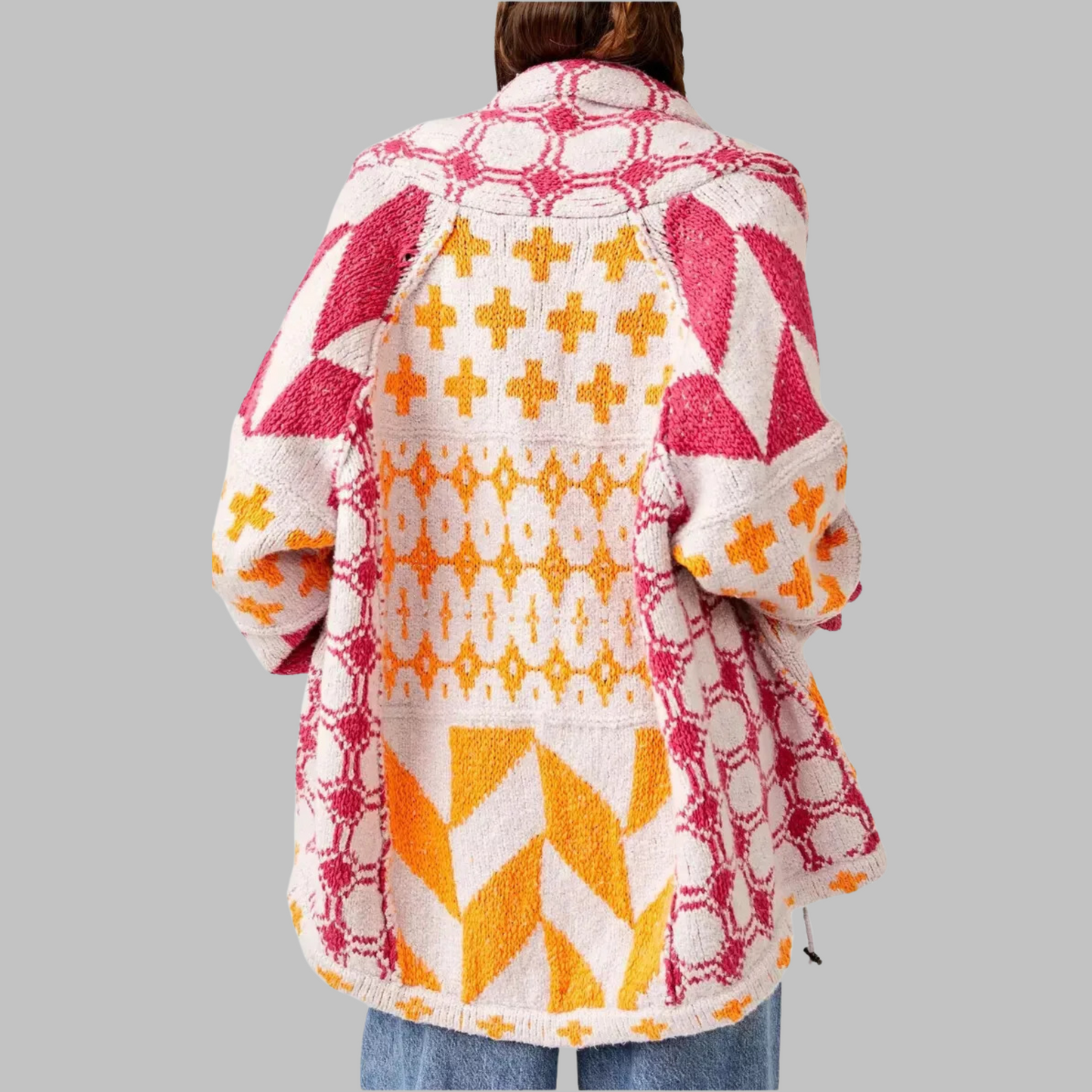 Stylische Damenjacke mit Trendigen Muster