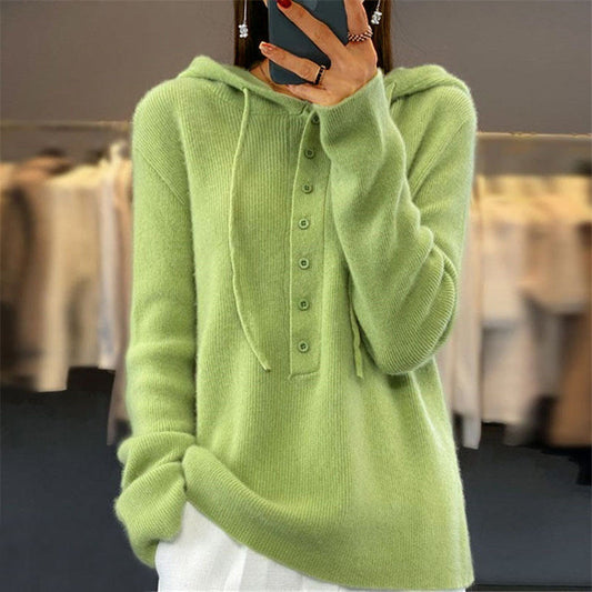 Bequemer Kapuzenpullover Freizeit Modern - IdealeKleiden
