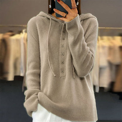 Bequemer Kapuzenpullover Freizeit Modern