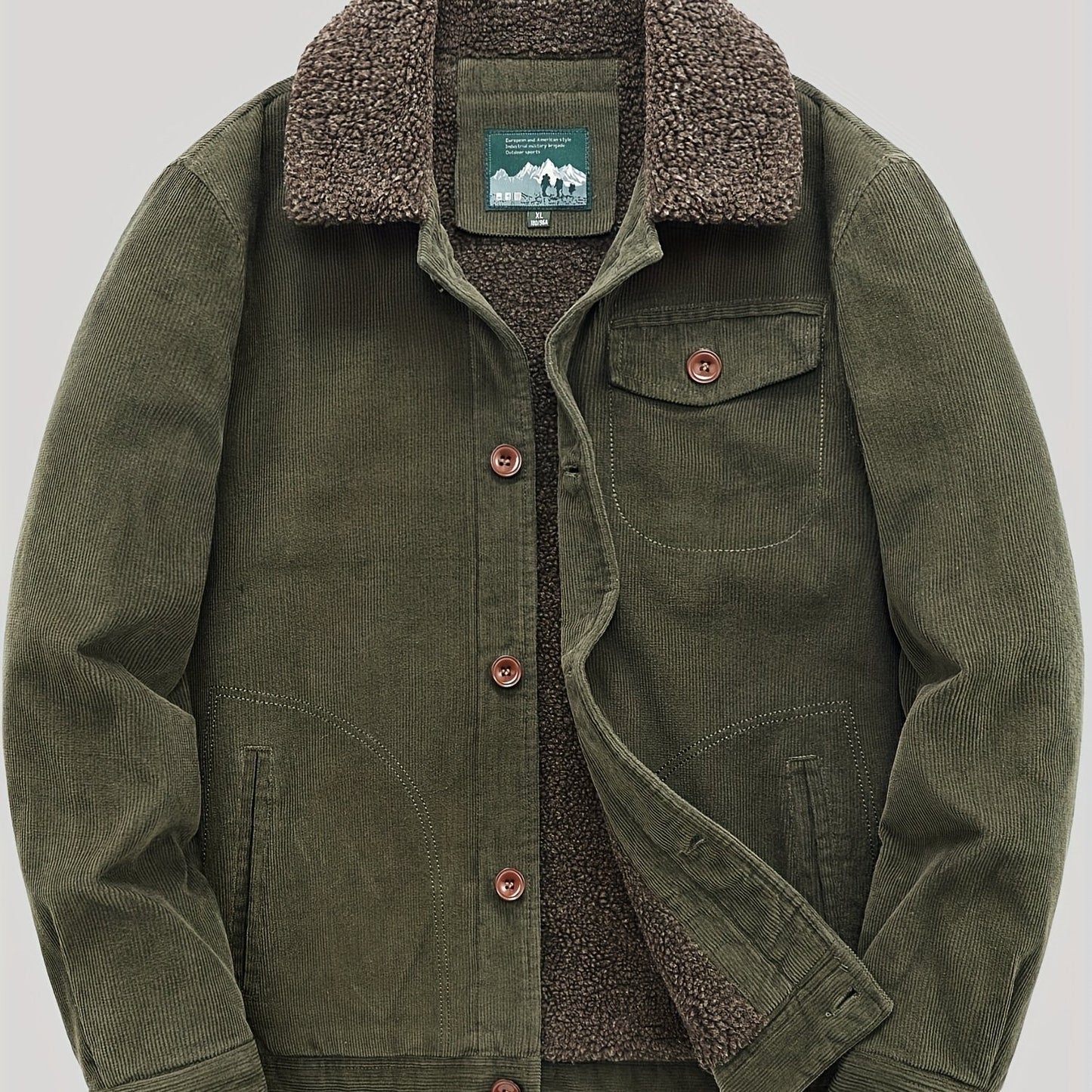 Herren Fleeceweste Knöpfe Warm Elegant