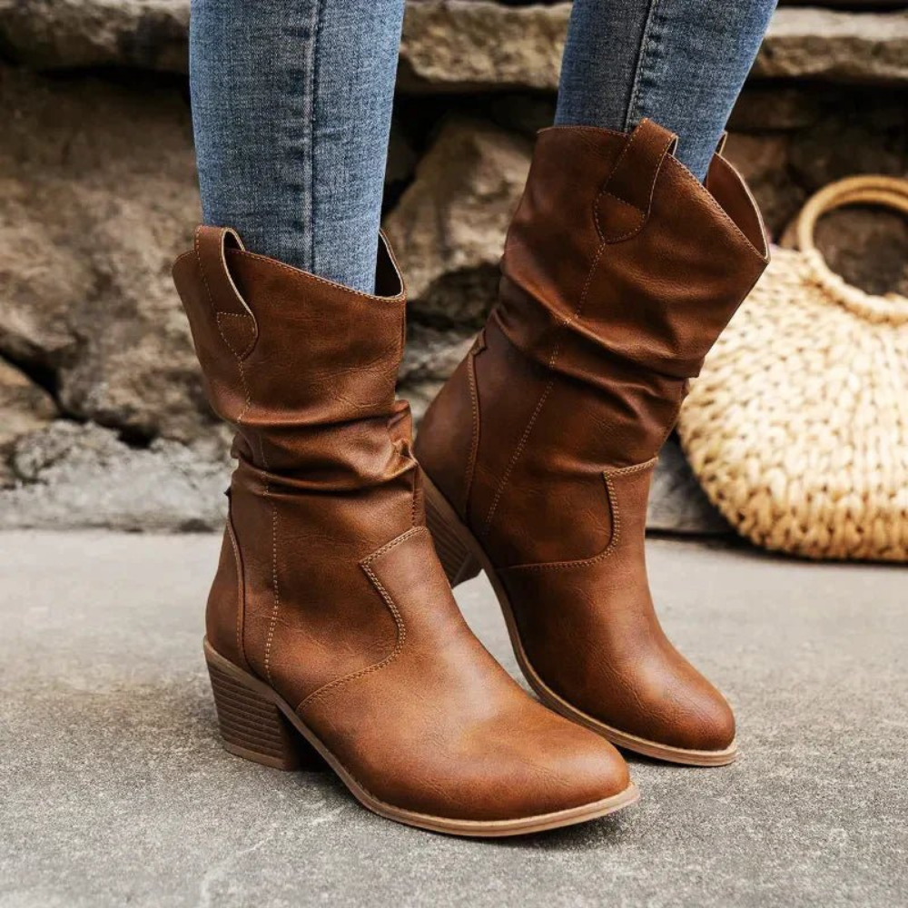 Herbstkleid Chic Westernstil