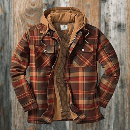 Herren Karo-Jacke Frühjahr Herbst Schnitt