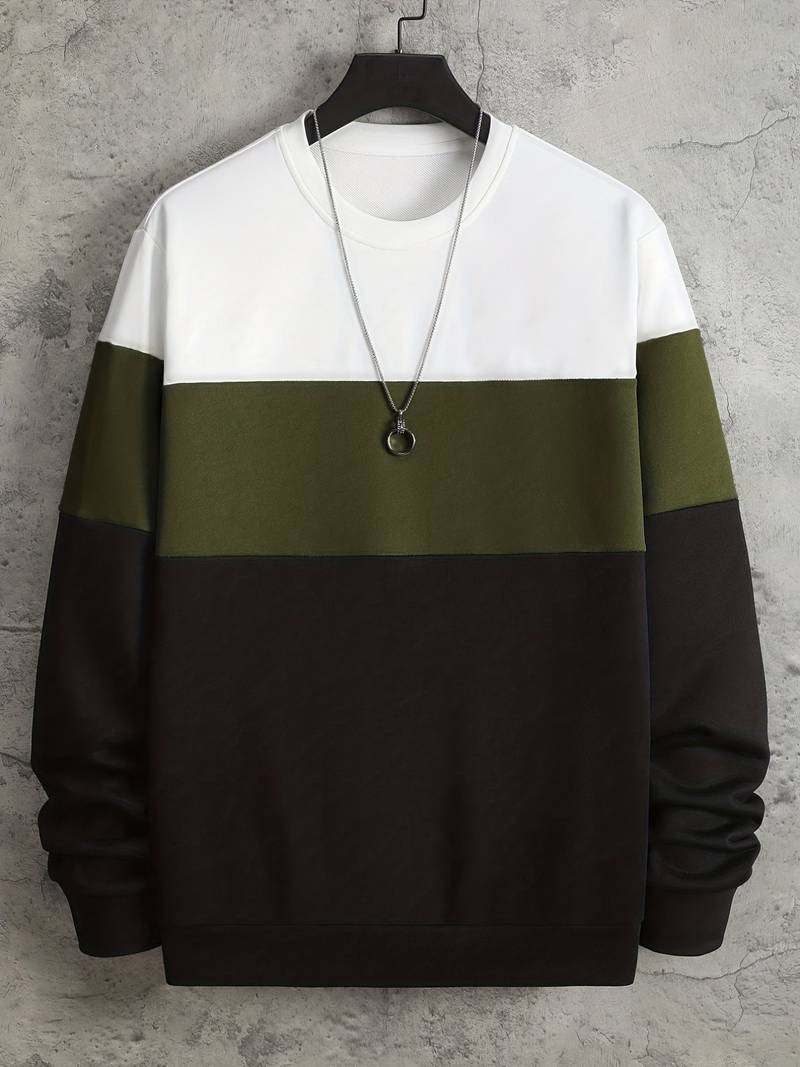 Moderner Herren Pullover Rundhals Design