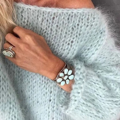 Elegante Mohair Sweater Luxus Qualität