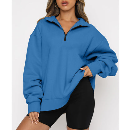 Damenschwetshirt mit Kragen Modern